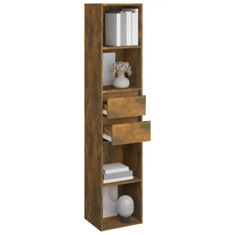 Moderne boekenkast van bewerkt hout voor een strakke inrichting - Boekenkasten