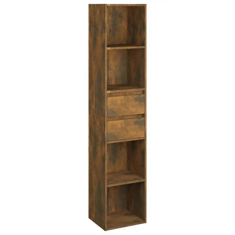 Moderne boekenkast van bewerkt hout voor een strakke inrichting - Boekenkasten