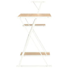 Moderne bureau met praktisch schap en stevige planken - Bureaus