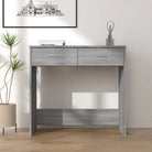 Moderne Bureau van bewerkt hout met eenvoudig schoon te maken oppervlak - Grijs sonoma - Bureaus