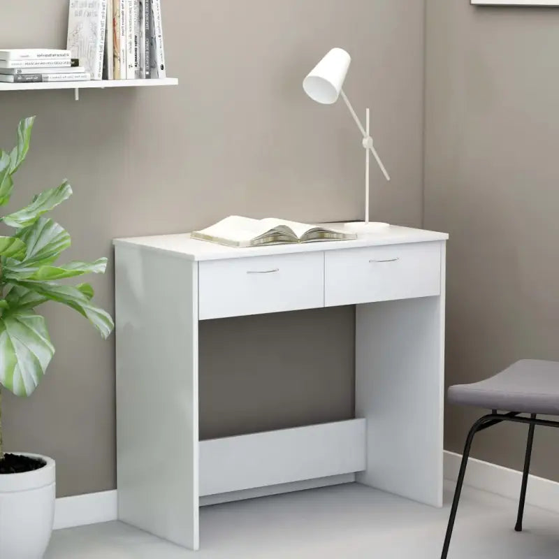 Moderne Bureau van bewerkt hout met eenvoudig schoon te maken oppervlak - Wit - Bureaus
