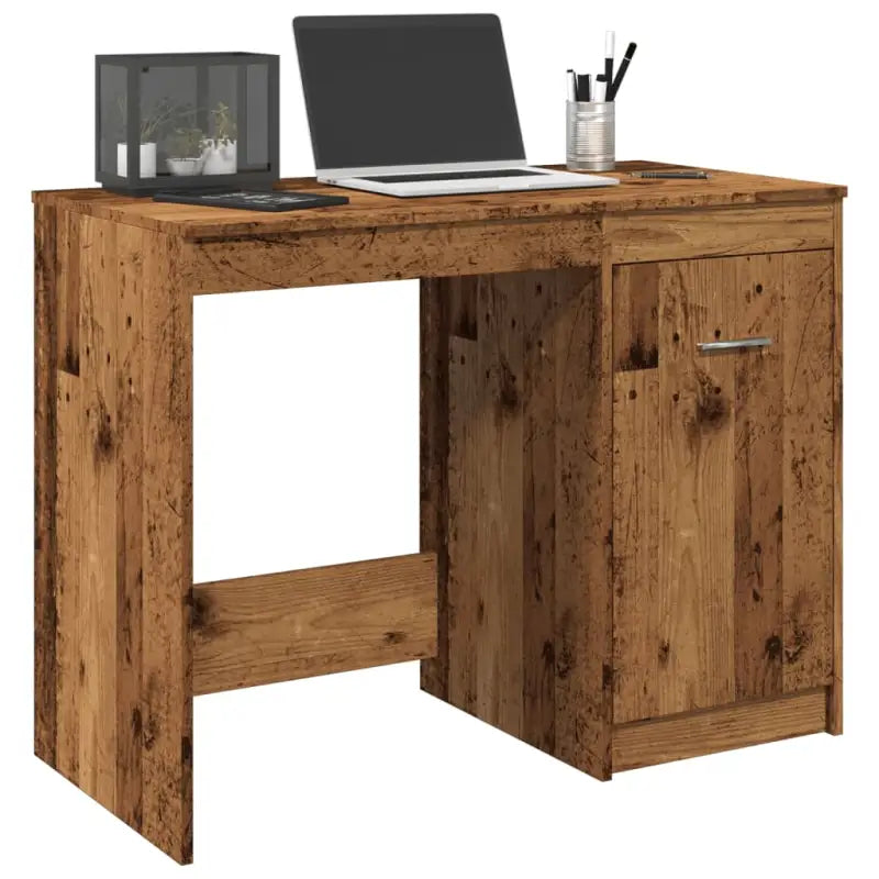 Moderne bureau van bewerkt hout voor een strakke studie- of werkplek - Oud hout - Bureaus