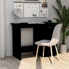 Moderne bureau van bewerkt hout voor studeer- en werkruimtes - Zwart - Bureaus