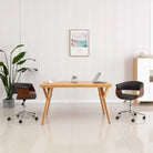 Moderne bureaustoel met gebogen hout en stijlvolle uitstraling - Grijs / 1 - Bureaustoelen