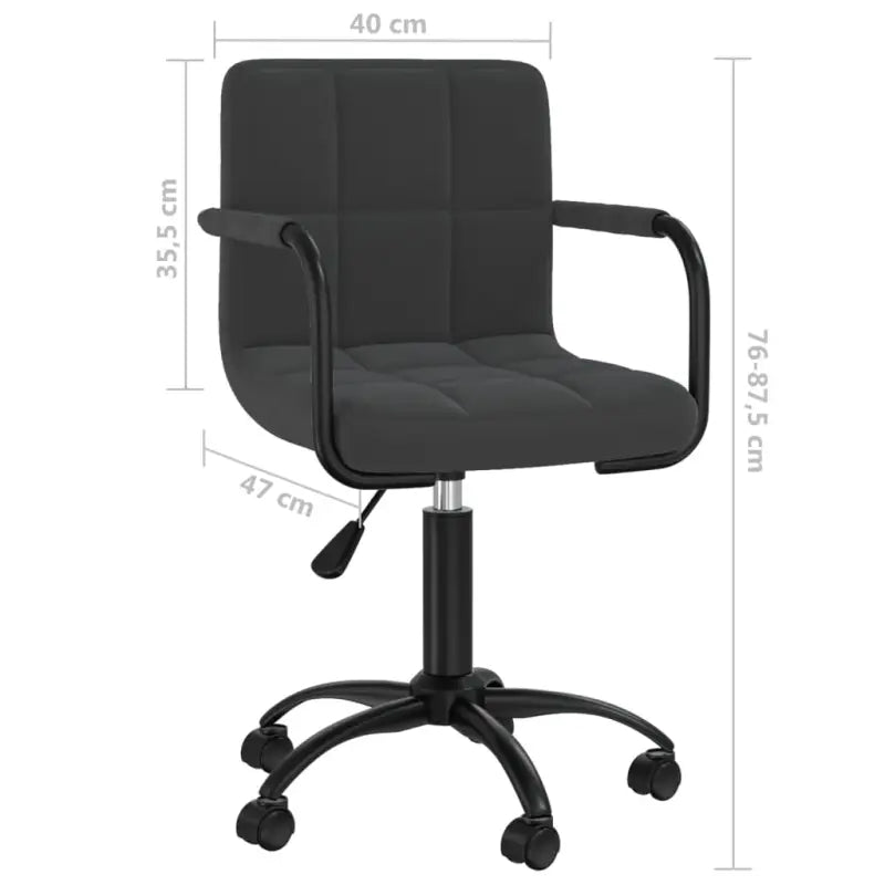 Moderne bureaustoel met zacht fluweel en draaitafel - Bureaustoelen
