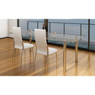Moderne comfortabele eetkamerstoelen met hoogwaardige constructie - Wit / 2 - Eetkamerstoelen