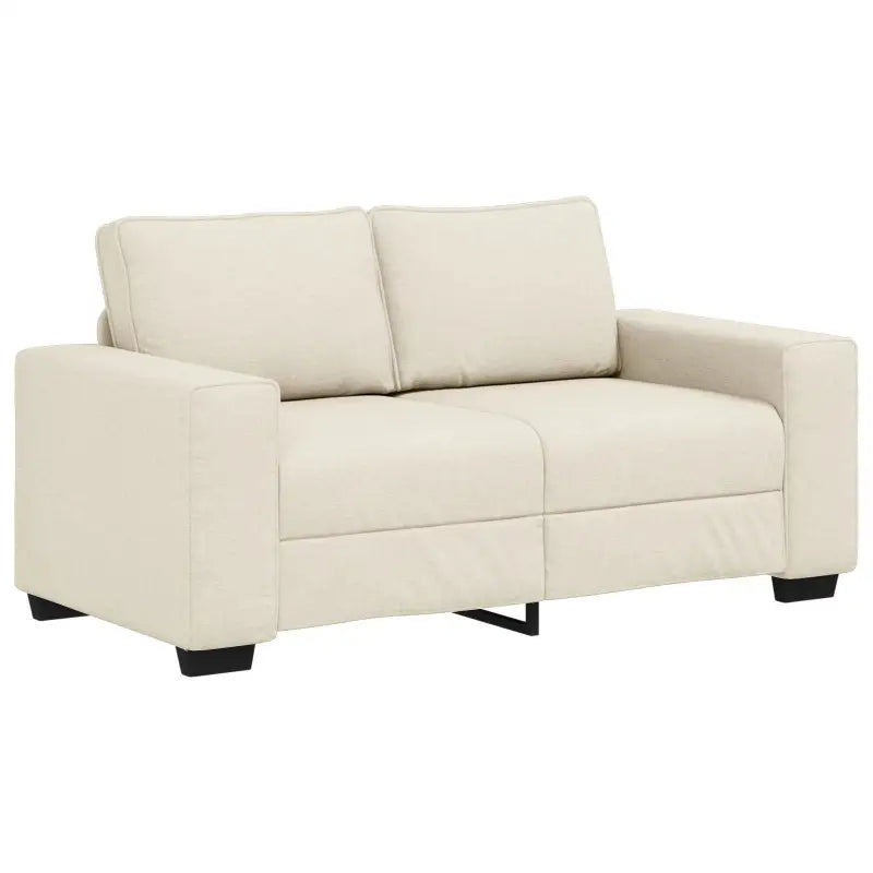 Moderne Crèmekleurige Multi-Zitbank Set met Zwart Frame - Banken