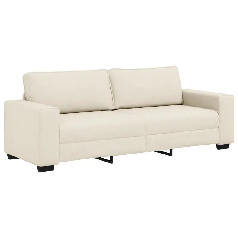 Moderne Crèmekleurige Multi-Zitbank Set met Zwart Frame - Banken