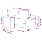 Moderne Crèmekleurige Multi-Zitbank Set met Zwart Frame - Banken