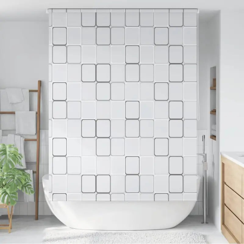 Moderne douchegordijn voor jonge kinderen en een strakke badkamerstijl - 160 x 240 cm / Vierkant - Douchegordijnen