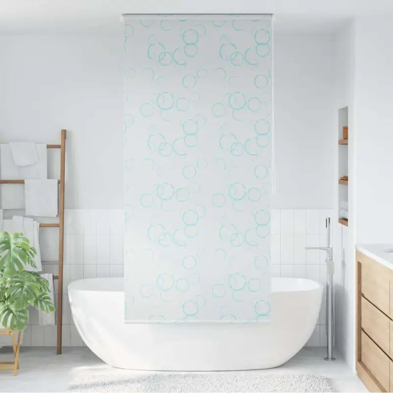 Moderne douchegordijn voor jonge kinderen en een strakke badkamerstijl - 80 x 240 cm / bubbel - Douchegordijnen