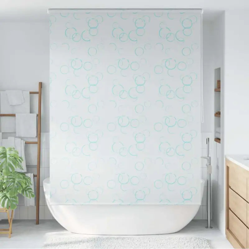 Moderne douchegordijn voor jonge kinderen en een strakke badkamerstijl - 140 x 240 cm / bubbel - Douchegordijnen