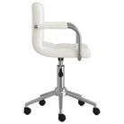 Moderne draaibare bureaustoel met kunstlederen bekleding - Wit / 1 - Bureaustoelen