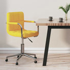Moderne draaibare bureaustoel met zacht stof en optimaal comfort - Mosterdgeel / 1 - Bureaustoelen