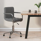 Moderne draaibare bureaustoel met zacht stof en optimaal comfort - Lichtgrijs / 1 - Bureaustoelen