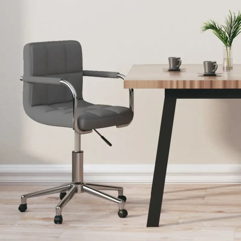Moderne draaibare bureaustoel met zacht stof en optimaal comfort - Lichtgrijs / 1 - Bureaustoelen