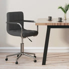 Moderne draaibare bureaustoel met zacht stof en optimaal comfort - Donkergrijs / 1 - Bureaustoelen