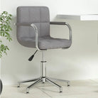 Moderne draaibare kantoorstoel met zacht bekleding - Lichtgrijs / 1 - Bureaustoelen