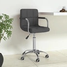 Moderne draaibare kantoorstoel met zacht stof en comfort - Donkergrijs / 1 - Bureaustoelen
