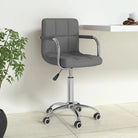 Moderne draaibare kantoorstoel met zacht stof en comfort - Lichtgrijs / 1 - Bureaustoelen