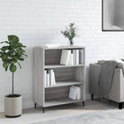 Moderne dressoir in grijs sonoma eiken met metalen poten - Grijs sonoma / 1 - Dressoirs & buffetkasten