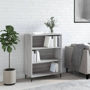 Moderne dressoir in grijs sonoma eiken met metalen poten - Dressoirs & buffetkasten