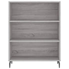 Moderne dressoir in grijs sonoma eiken met metalen poten - Dressoirs & buffetkasten