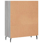 Moderne dressoir in grijs sonoma eiken met metalen poten - Dressoirs & buffetkasten