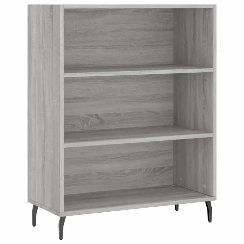 Moderne dressoir in grijs sonoma eiken met metalen poten - Dressoirs & buffetkasten