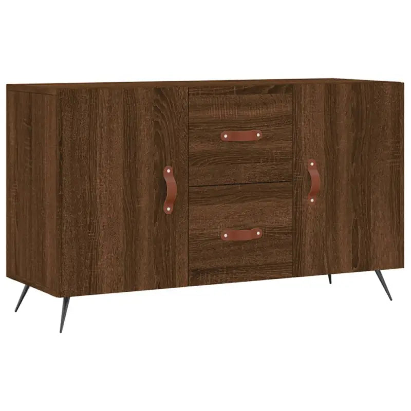 Moderne dressoir met bewerkt hout en metalen poten voor een tijdloze uitstraling - Dressoirs & buffetkasten