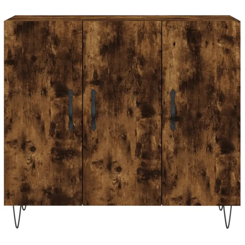 Moderne dressoir met bewerkt hout en metalen poten voor een tijdloze uitstraling - Dressoirs & buffetkasten