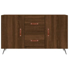 Moderne dressoir met bewerkt hout en metalen poten voor een tijdloze uitstraling - Dressoirs & buffetkasten