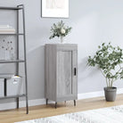 Moderne dressoir met bewerkt hout en metalen poten voor een tijdloze look - Grijs sonoma / 1 - Dressoirs & buffetkasten