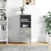 Moderne dressoir met bewerkt hout en metalen poten voor een tijdloze uitstraling - Dressoirs & buffetkasten