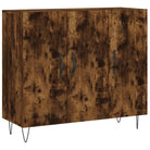 Moderne dressoir met bewerkt hout en metalen poten voor een tijdloze uitstraling - Dressoirs & buffetkasten