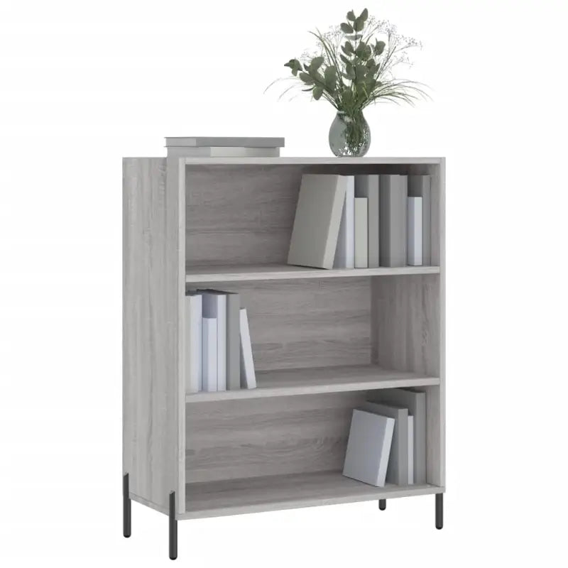 Moderne dressoir met grijs Sonoma eikenafwerking en metalen poten - Dressoirs & buffetkasten