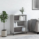 Moderne dressoir met grijs Sonoma eikenafwerking en metalen poten - Dressoirs & buffetkasten