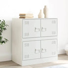 Moderne Dressoir met koudgewalst staal en praktisch design - Wit / 1 - Dressoirs & buffetkasten
