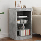 Moderne dressoir met LED-verlichting en duurzaam bewerkt hout - Betongrijs / 1 - Dressoirs & buffetkasten
