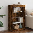 Moderne Dressoir met LED-verlichting en duurzaam bewerkt hout - Gerookt eiken / 1 - Dressoirs & buffetkasten