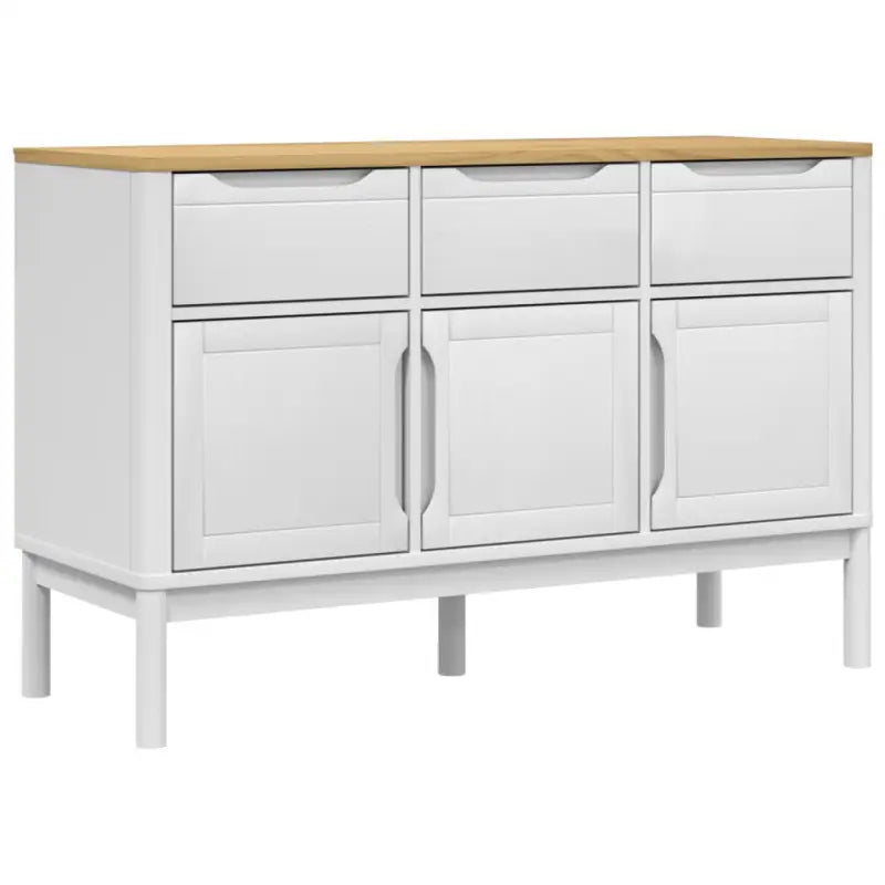 Moderne dressoir met massief grenenhout en houten poten - Dressoirs & buffetkasten