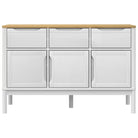 Moderne dressoir met massief grenenhout en houten poten - Dressoirs & buffetkasten