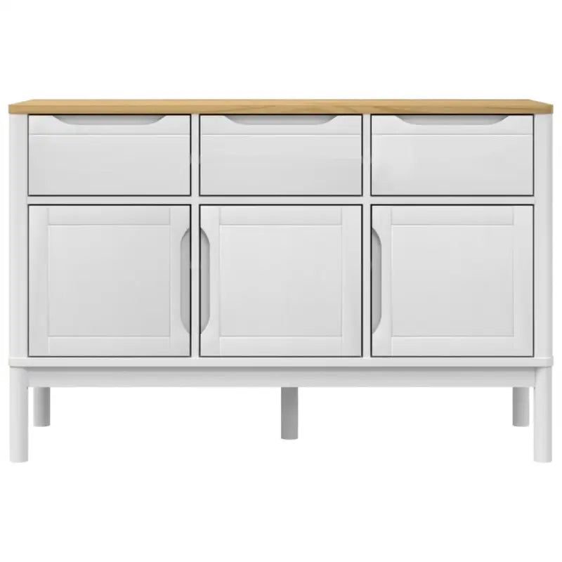 Moderne dressoir met massief grenenhout en houten poten - Dressoirs & buffetkasten