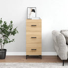 Moderne Dressoir met Metalen Poten en Behandeld Hout - Sonoma eiken / 1 - Dressoirs & buffetkasten