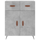 Moderne dressoir met metalen poten en bewerkt hout - Dressoirs & buffetkasten