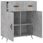 Moderne dressoir met metalen poten en bewerkt hout - Dressoirs & buffetkasten