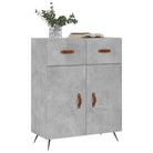 Moderne dressoir met metalen poten en bewerkt hout - Dressoirs & buffetkasten