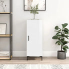 Moderne dressoir met metalen poten en bewerkt hout - Hoogglans wit / 1 - Dressoirs & buffetkasten