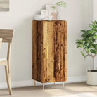 Moderne Dressoir met metalen poten en bewerkt hout in grijs sonoma - Oud hout / 1 - Dressoirs & buffetkasten
