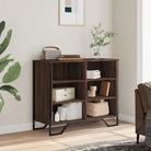 Moderne dressoir met metalen poten en bewerkt hout voor een tijdloze uitstraling - Dressoirs & buffetkasten